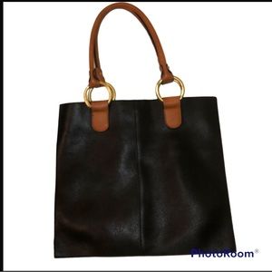 Leather Fashion Tote (Colors: Black,NWOT